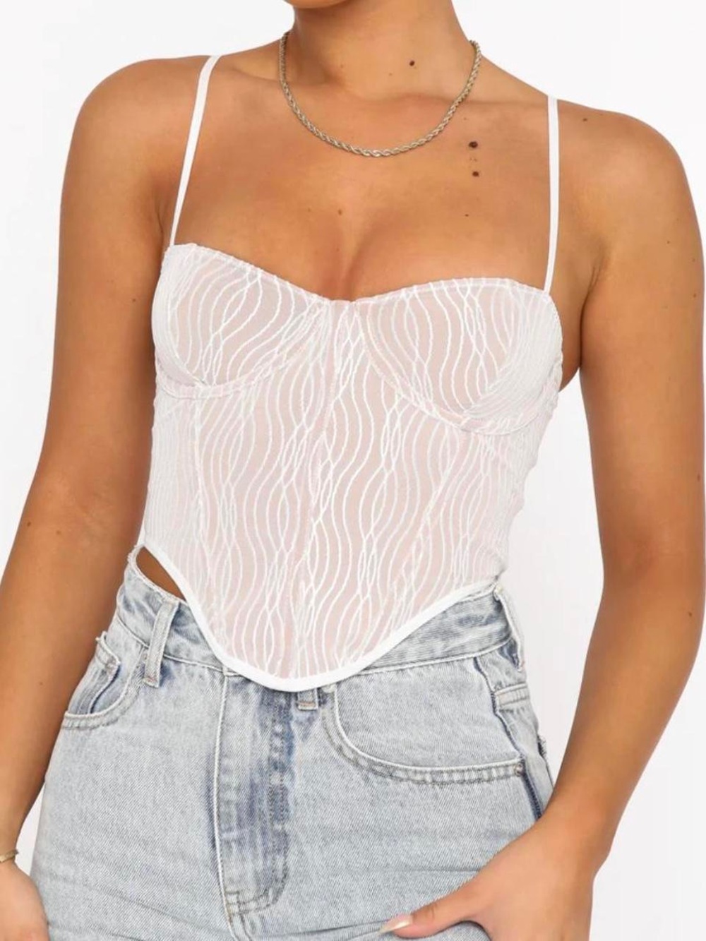 White Fox Boutique Take a Chance Bustier Corset Top
